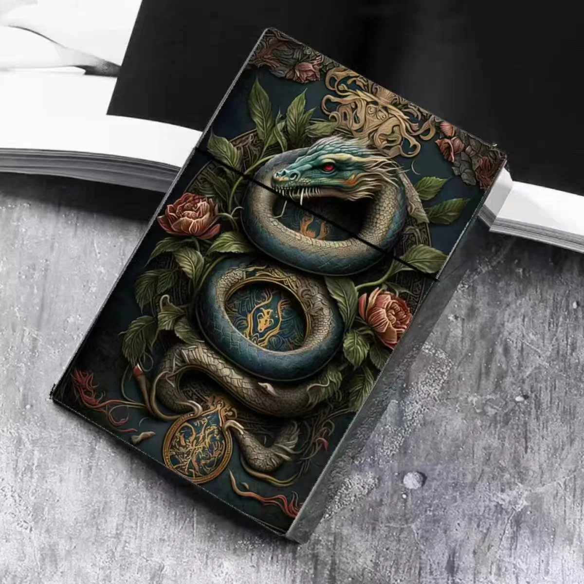 3-in-1 Pop-Up Animal Cigarette Case for 20 1 Shockproof & Dual-Fit Slim/King Size l Cool Auto Flip Design with Wild Pattern view 5