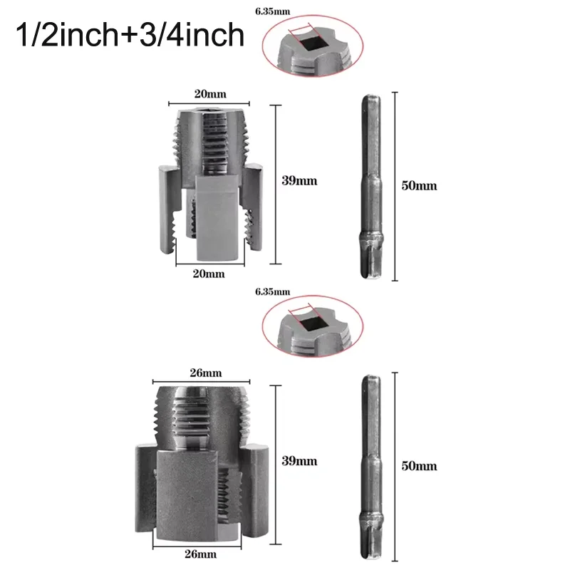 2pcs Pipe Threader