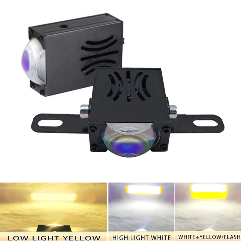 

Car Grile LED Light Auto Front Grille Headlight 3 Modes Hi/Lo Beam Driving Spotlight Auxiliary Fog Lamps For Motorcycle SUV ATV