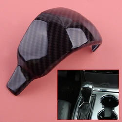 Car Interior Console Gear Shift Knob Head Cover Trim Fit For Jeep Grand Cherokee 2017 2018 2019 2020 2021 ABS Carbon Fiber Style