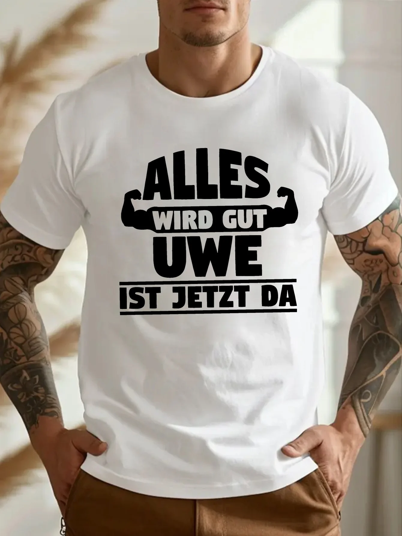 2026 Hot Funny German Humor Quote Print Men Women T-shirt Streetwear Cotton Tee Casual Tops