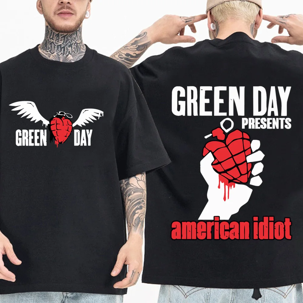 Green Day savors Band t-shirt Unisex Harajuku Hip Hop o-collo camicie a maniche corte fan Gift