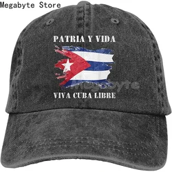 Patria Y Vida - Viva Kuba Libre Hut, Einstellbare Vintage Baseball Cap Unisex Trucker Kappe Dad Hut