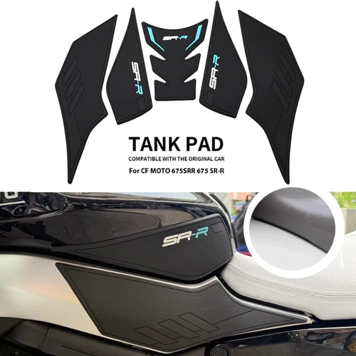 Imagen 1 del producto Para CFMOTO 675SR 675 SS SR 675 SR-S pegatinas de protección corporal 675SR-R CFMoto accesorios almohadilla de tanque de combustible de motocicleta pegatina de agarre de rodilla