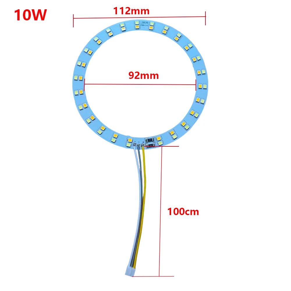 DC3.7V Light Source LED Panel 10W 112MM 3Colors Dimming Controller Touch  Switch Timer Charging Port Type-C With Remote Control.