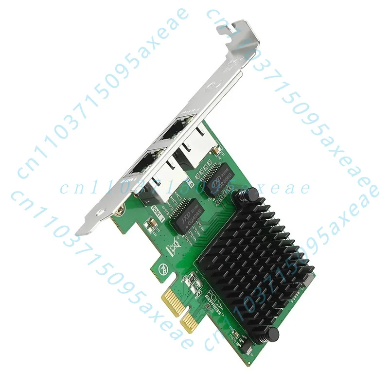For Intel I350-T2 Chip PCI-E X1 Dual Port Gigabit Ethernet Network Interface Card NIC 2x RJ45 10/100/1000Mbps