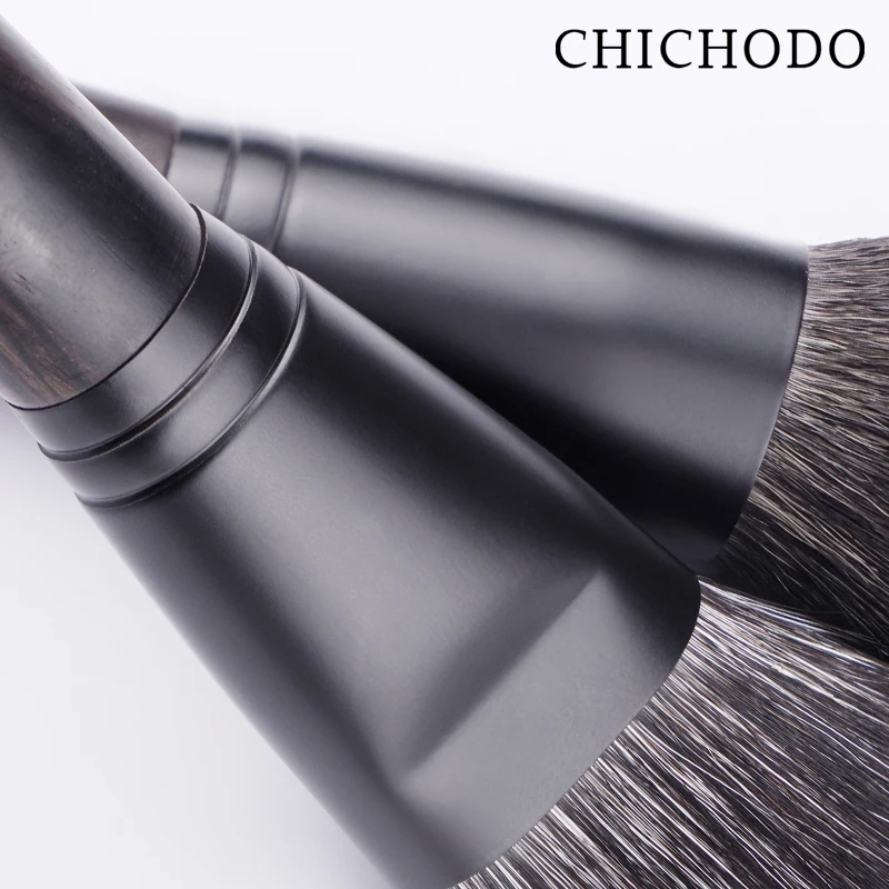 CHICHODO Luxury Eye Makeup Brushes Ink Series Top Animal Hair Ebony Handle Include Eyeshadow Eyebrow Eyeliner Lip Brush