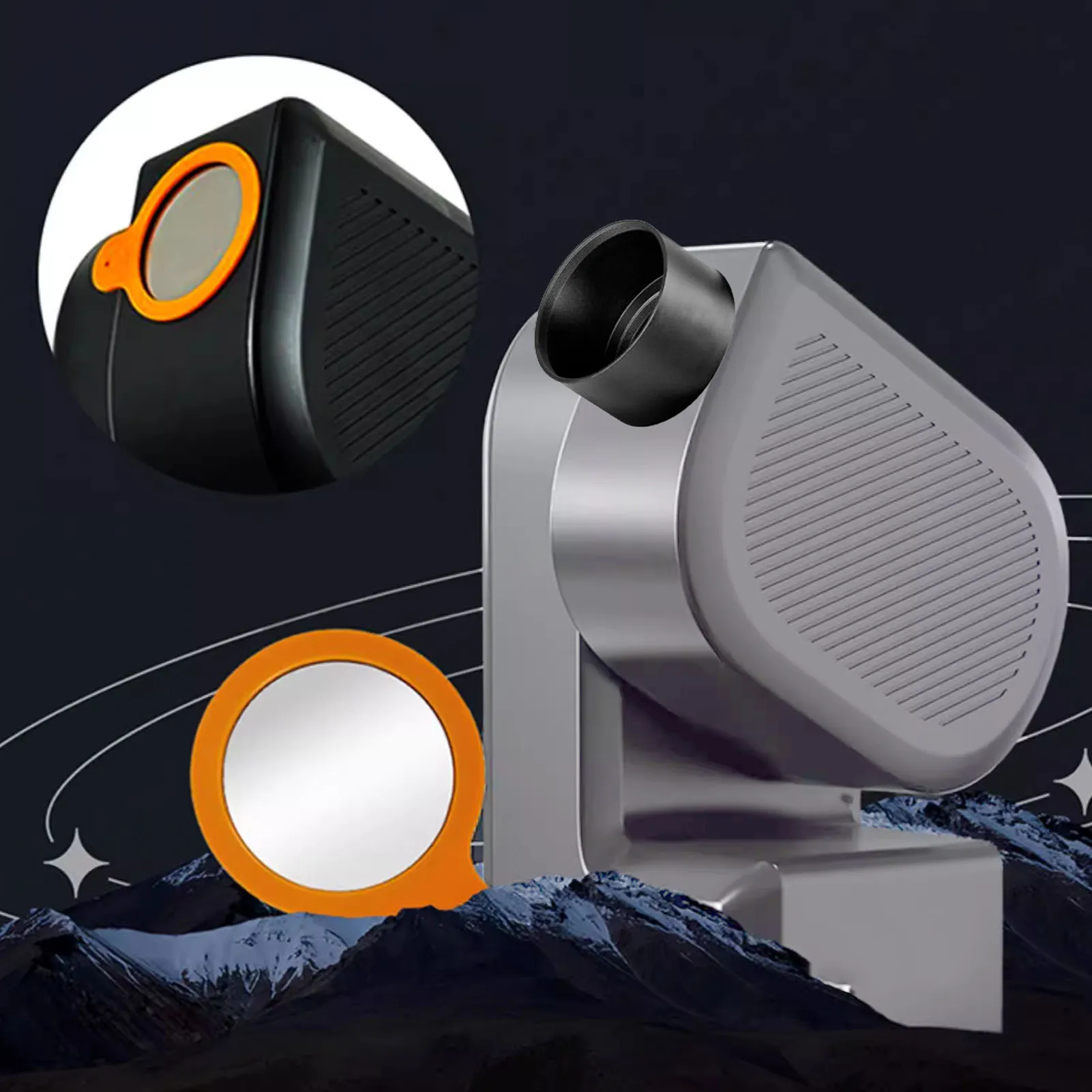 غطاء عدسة التلسكوب الفلكي غطاء عدسة معدني مناسب لـ Seestar S50 غطاء إضاءة تلسكوب فلكي واقٍ مقاوم للعوامل الجوية