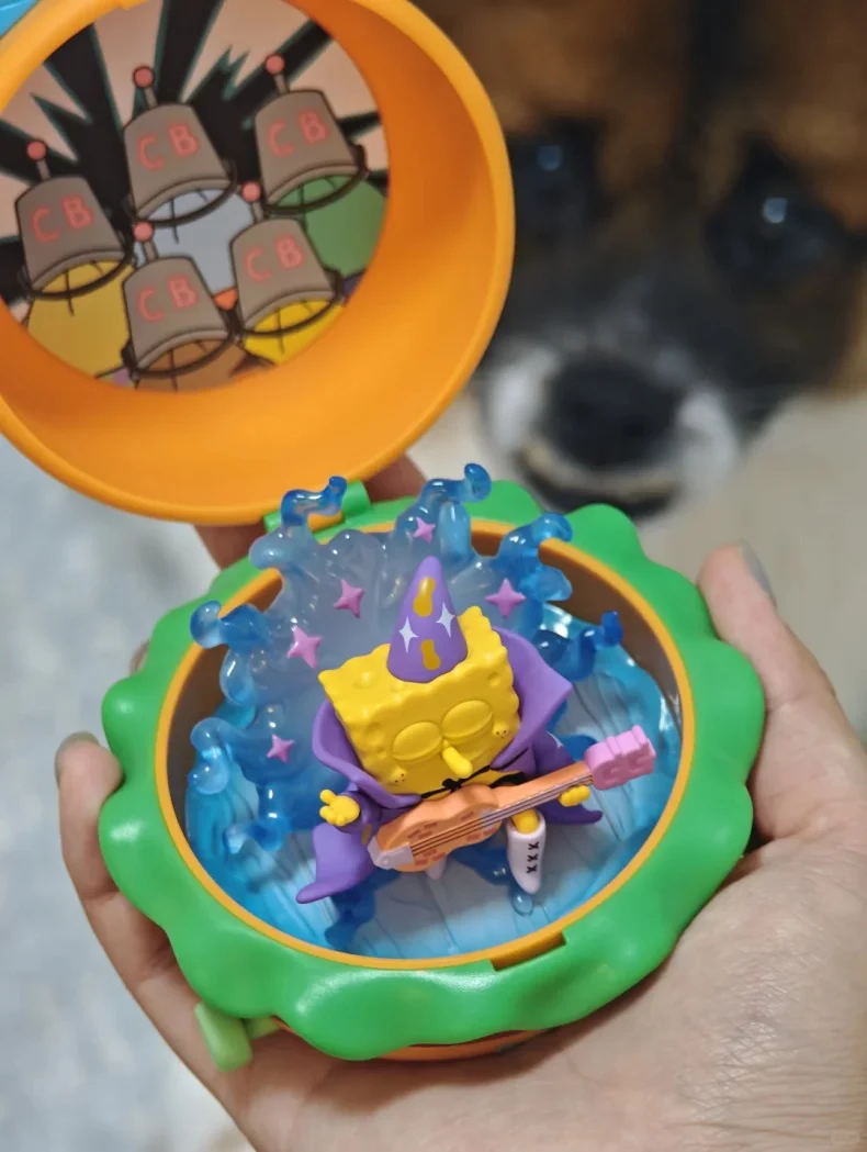 Original POPMART SpongeBob Krabby Patty Blind Box Sammlerstück Mini-Figur Heim Auto Desktop Dekoration Ornament Überraschungsbox Spielzeug – Detail 4