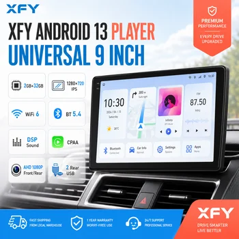 2Din 9/10" XFY Universal Car Radio Android Auto Carplay GPS Car Stereo Multimedia Playerl Autoradio Car Intelligent Systems NEW