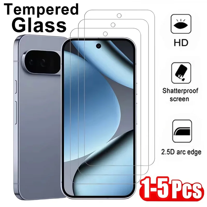 

1-5PCS Fingerprint Unlock Screen Protector For Google 10 10 Pro Anti-Shatter HD For Google 9 Pro 9 Tempreted Glass Anti-Scratch