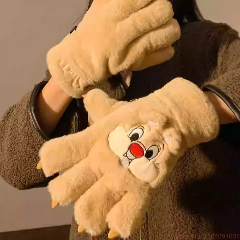 Guantes con orejeras auténticas de Disney Stitch Alex Didi, resistentes al viento, cálidos y bonitos, nuevas bolsas para las orejas, regalo para niños 2024