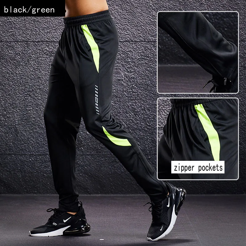 NONE Männer Sport Hosen Laufhose Mit Zipper Taschen Fußball Training Jogging Sport Hosen Fitness Fußball Leggings Jogginghose 6