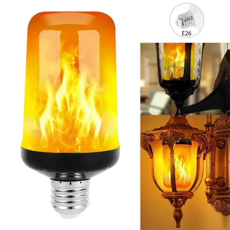 Fire Light Bulb Led Flame Effect Led Lamp Creative Flickering Emulation Led Flame Bulb Led Dynamic Flame Effect Wholesale Hot