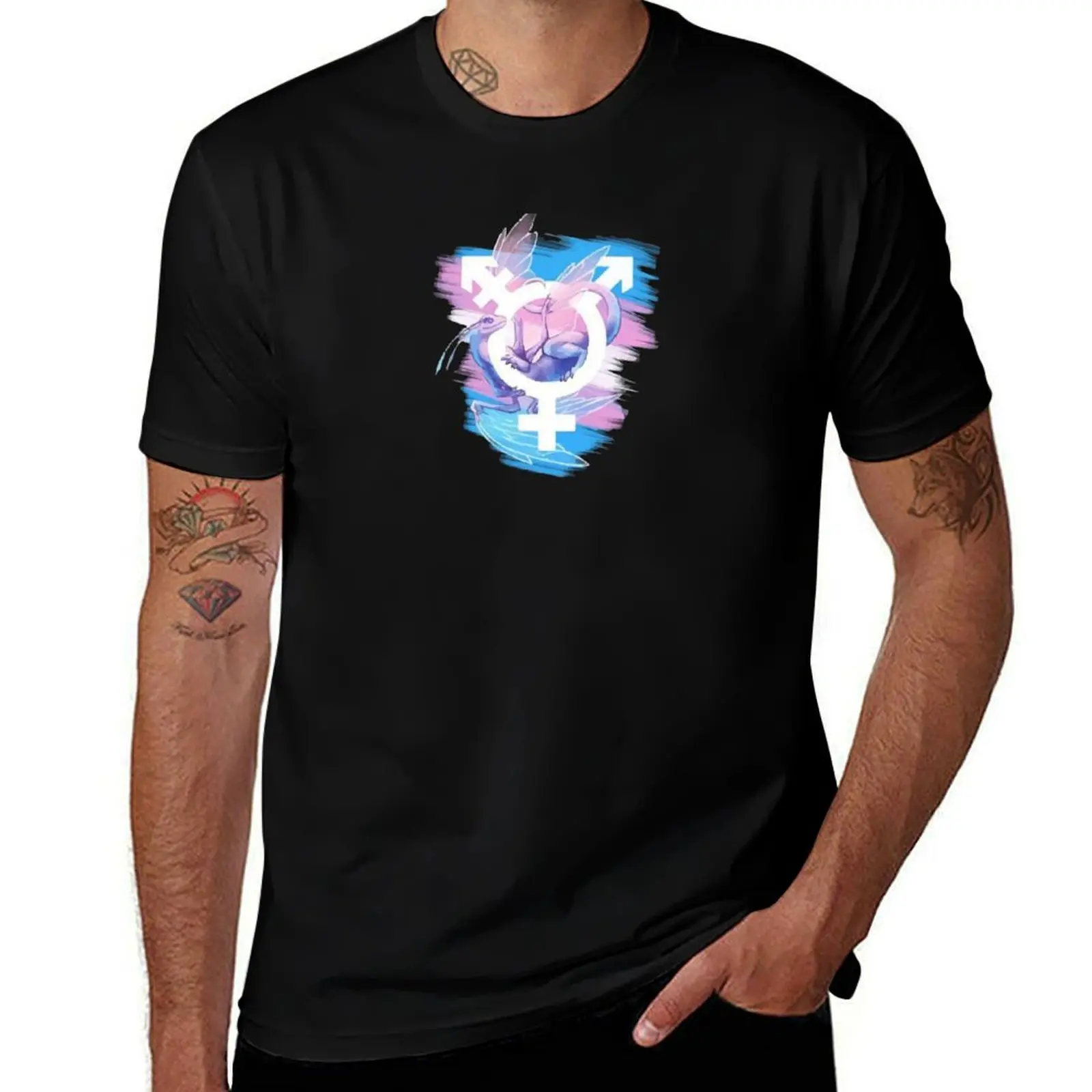 

Transgender Pride Flag Dragon T-Shirt t shirts for man graphic tees mens graphic t shirts man graphic t shirt T-Shirt