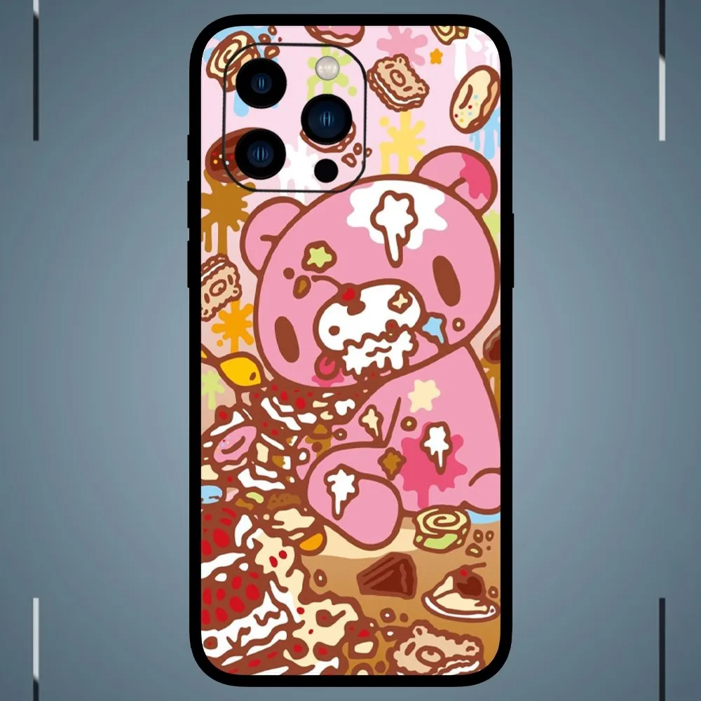 Cute G-Gloomy B-Bear Phone Case For iPhone 15 14 13 12 11 Pro Max mini XS XR X 8 Plus SE Cover