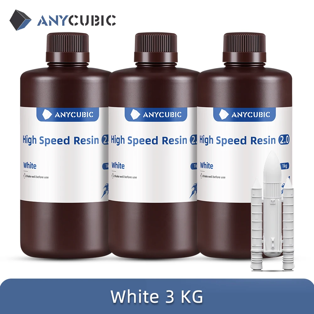 ANYCUBIC 3 STKS Hoge Snelheid Hars 5X Snellere Afdruksnelheid Lage Viscositeit UV Hars voor Photon Mono M7 Max LCD 3D Printer