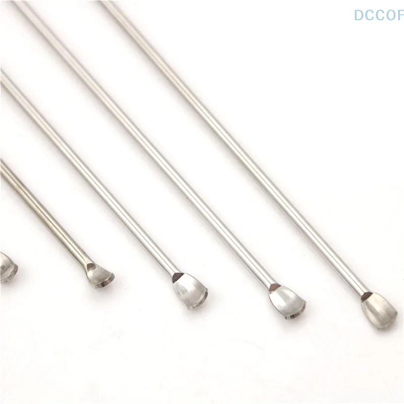 1pc Stainless Steel Lab Micro Spatula Medicine Spoon Scoop Shovel Pharmacy