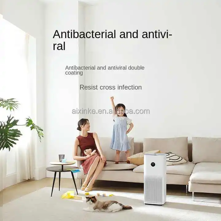 Purificador de fumo de animais de estimação de formaldeído para controle de aplicativo WIFI Mijia Purificador de ar inteligente 4 Pro
