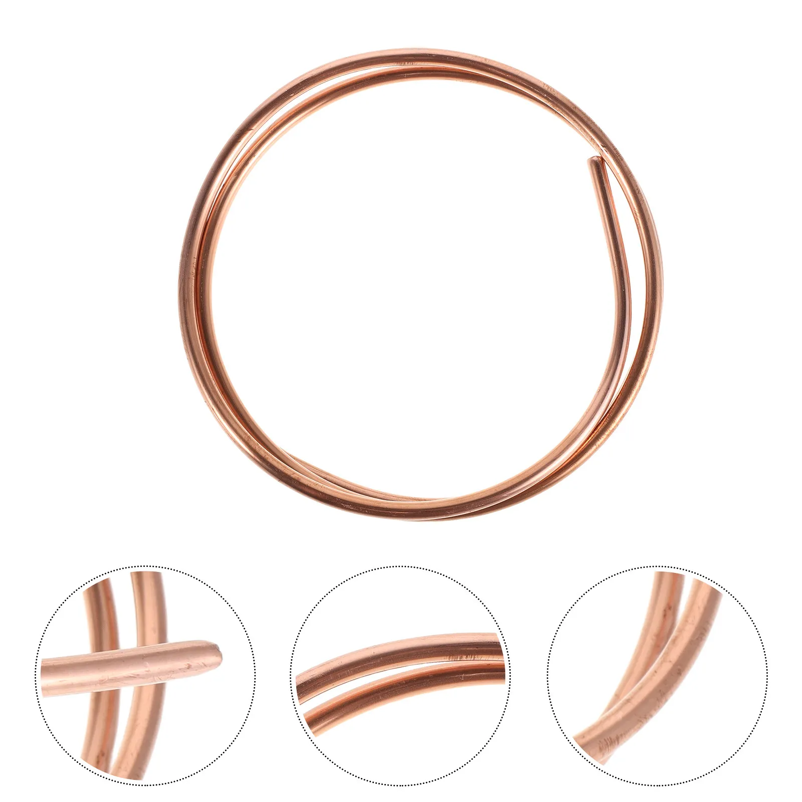 

Copper Tube Soft Coil 5Mm Od 4Mm Id Precision Seamless Pure Copper Tubing for Refrigeration Air Conditioner Solar Water Heater