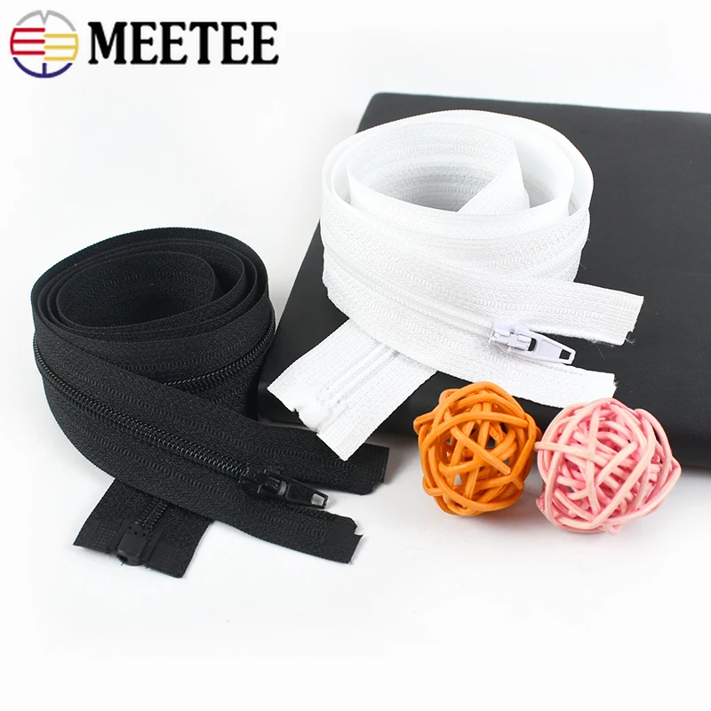 5 قطع 3 #   النايلون سستة أشرطة 40-300 سنتيمتر المفتوحة نهاية سترة ظهره استبدال السوستة أسفل معطف البريدي طقم تصليح DIY الخياطة اكسسوارات