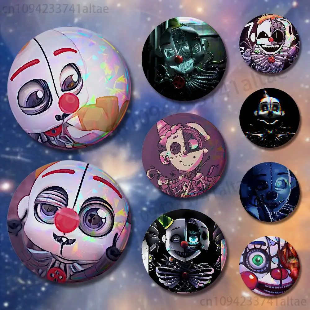 FNAF Ennard Brooches Badges 25mm 32mm 44mm 58mm 75mm Cartoon Brooch Pins Backpack Hat Accessories Lover Gifts