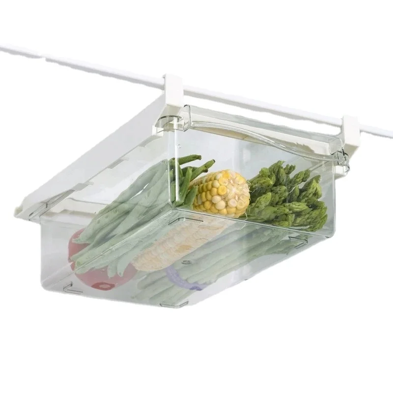 Fridge Organizer Fruit Egg Refrigerator Storage Rack Under-shelf Refrigerator Drawer Box Fresh keeping Kitchen Organizer