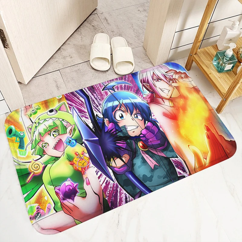 Bathroom Floor Mat Mairimashita! Iruma-kun Cute Rug Room Mats Custom Doormat Entrance Door Kitchen Carpet Carpets Home Rugs Bath