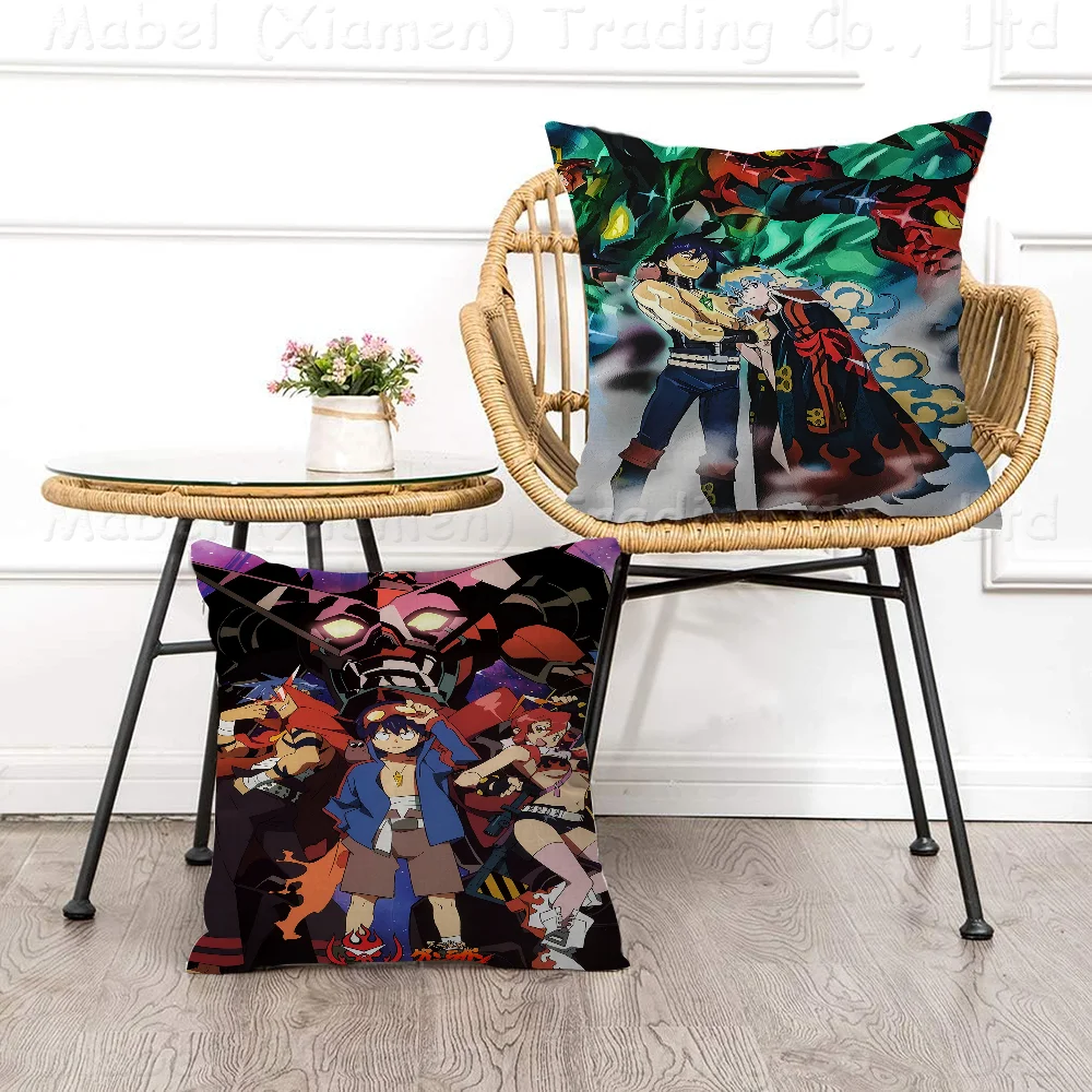 Tengen Toppa Gurren-Lagann fundas de almohada ropa de cama para el hogar funda de almohada decorativa funda de almohada súper suave para boda