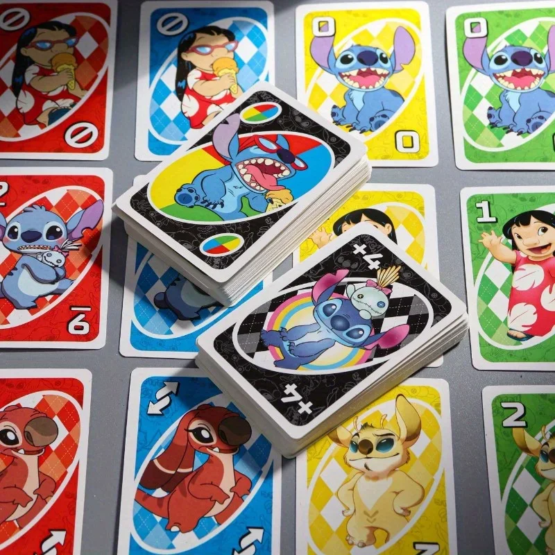 Miniso Disney Stitch Classic Card Game, a card game suitable for multiplayer parties, includes cards and a card box.