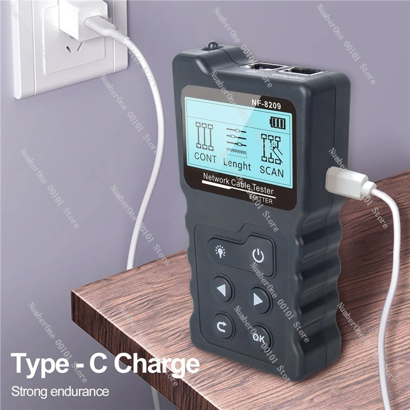 

NF-8209 Тестер сетевого кабеля Поиск кабеля с защитой от помех POE