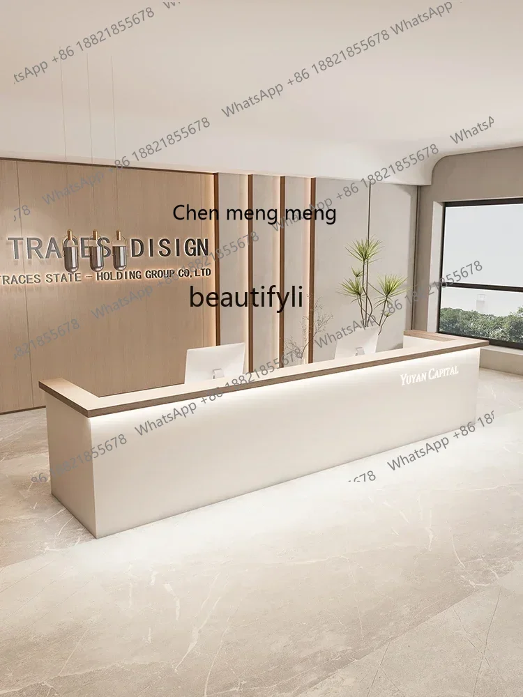 cc182R Modern Training Institution Property Company Hotel Lobby Office Front Desk Reception Cashier Bar R
