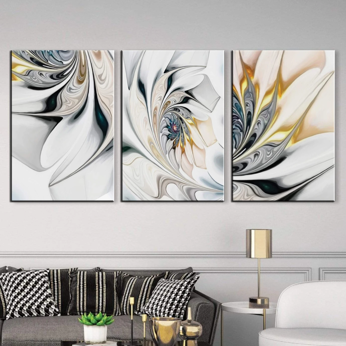 

Abstract Wirling Beauty Wall Canvas Art Living Room Picture Print Bedroom Mural Home Decoration Wallpaper Painting Artwork