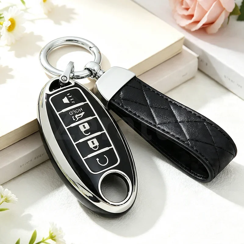 5 Buttons TPU Car Remote Key Case Cover Shell Fob for Nissan Qashqai X-Trail T32 T31 Juke J10 J11 Kicks Tiida Pathfinder Note