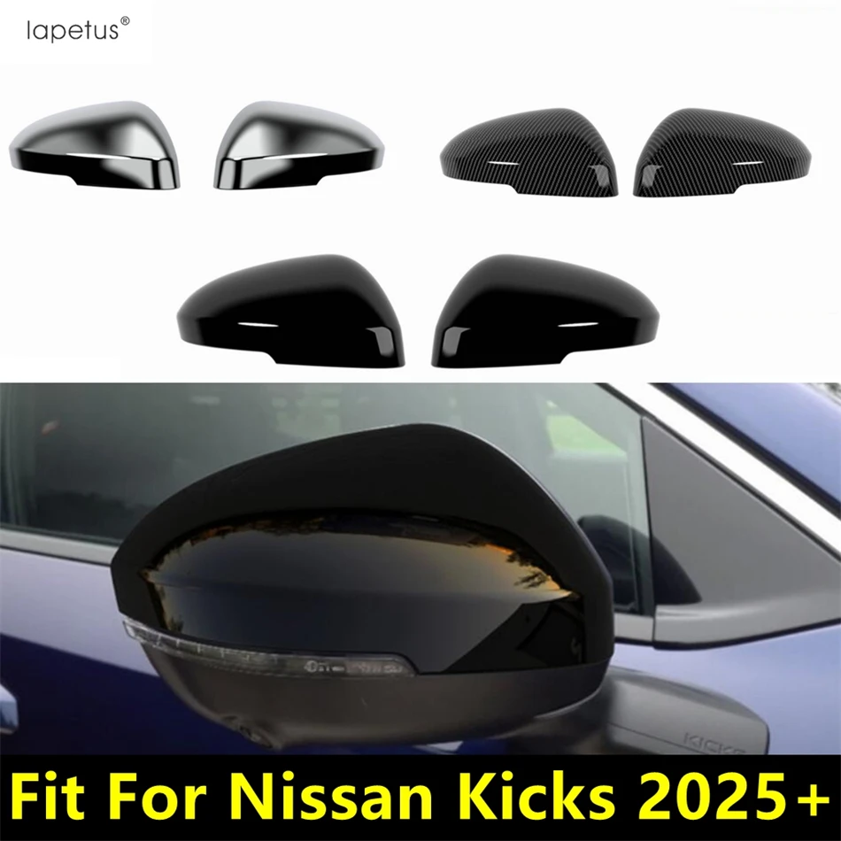 

For Nissan Kicks 2025 2026 Rearview Mirror Protection Cap Case Cover Trim ABS Chrome / Black / Carbon Fiber Accessories Exterior