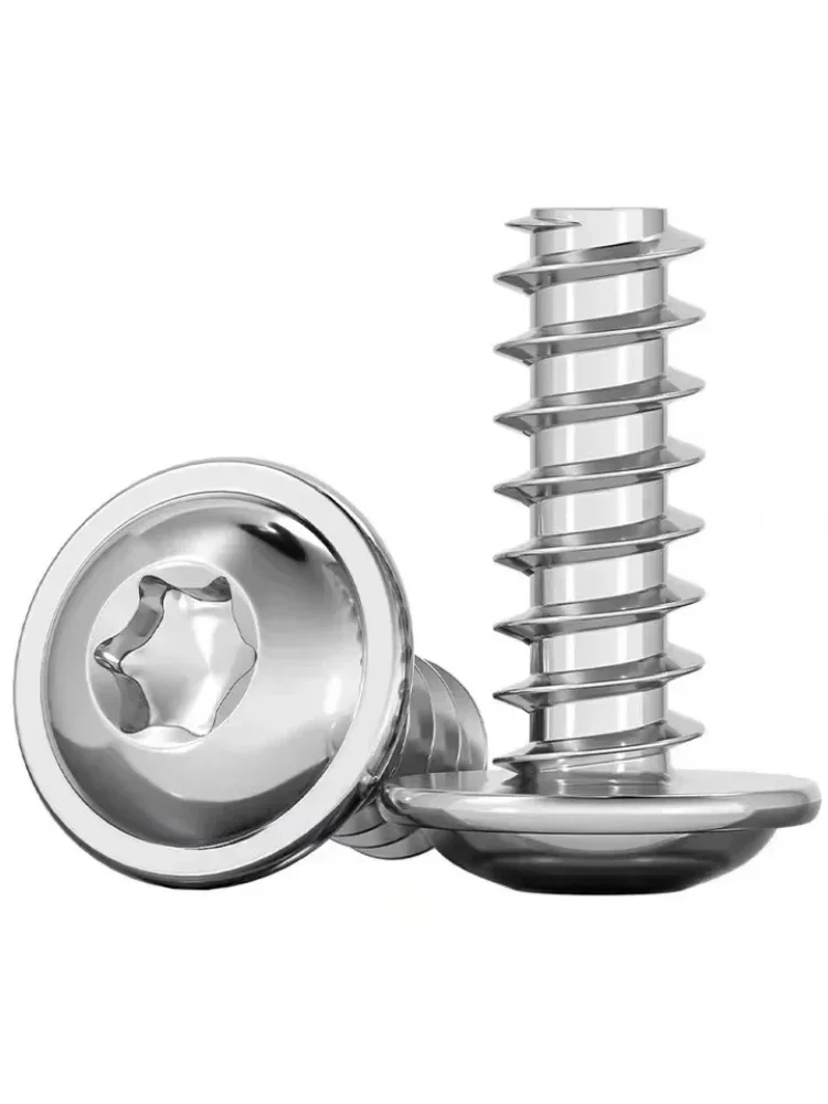 PWB 304 Stainless Steel Pan Head Plus-Blossom Torx with Cushion Self-Tapping Screw Anti-Theft