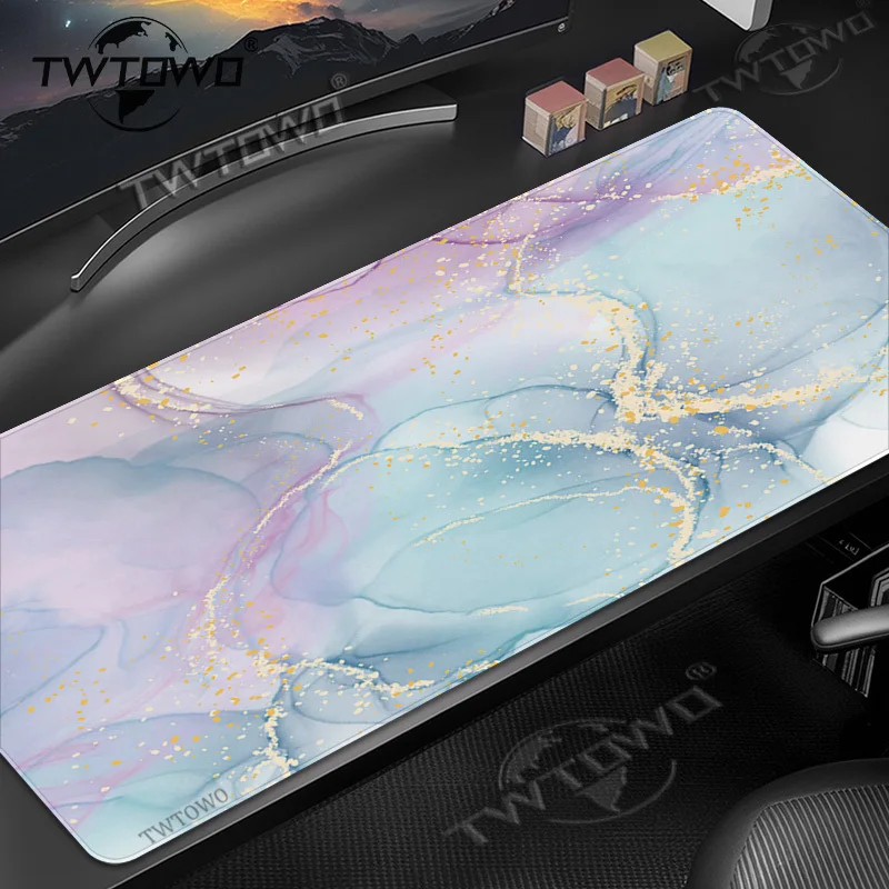 마우스 패드 패션 대리석 게이머 프린트 온디맨드 컴퓨터 맞춤형 HD 마우스패드 XXL 데스크 매트 논슬립 컴퓨터 마우스 매트