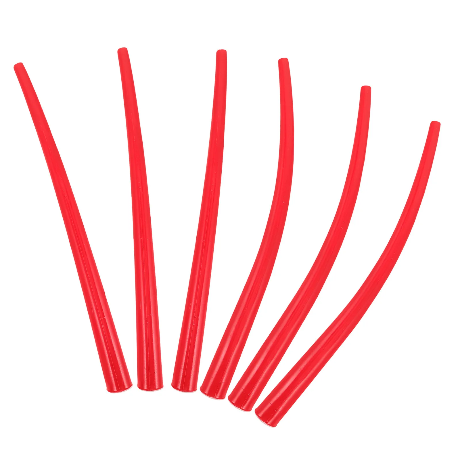 6Pcs Caulk Extension Nozzle Replacement Long Curved Plastic Tube Tips Universal Fit Caulking Gun Extended Reach Tool for Windows