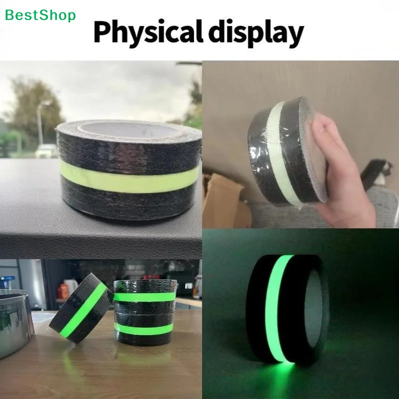 〔Y〕1Roll Luminous Anti Slip Tape Glow in Dark Non-Slip Safety Traction Grip Tape Waterproof Stair Warning Sticker