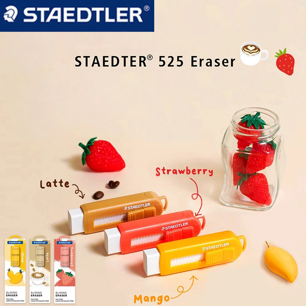 New STAEDTLER Eraser Afternoon Tea Limited Ultra Clean Push-pull Rubber No Debris or Marks Left Back To School Kawaii Stationery