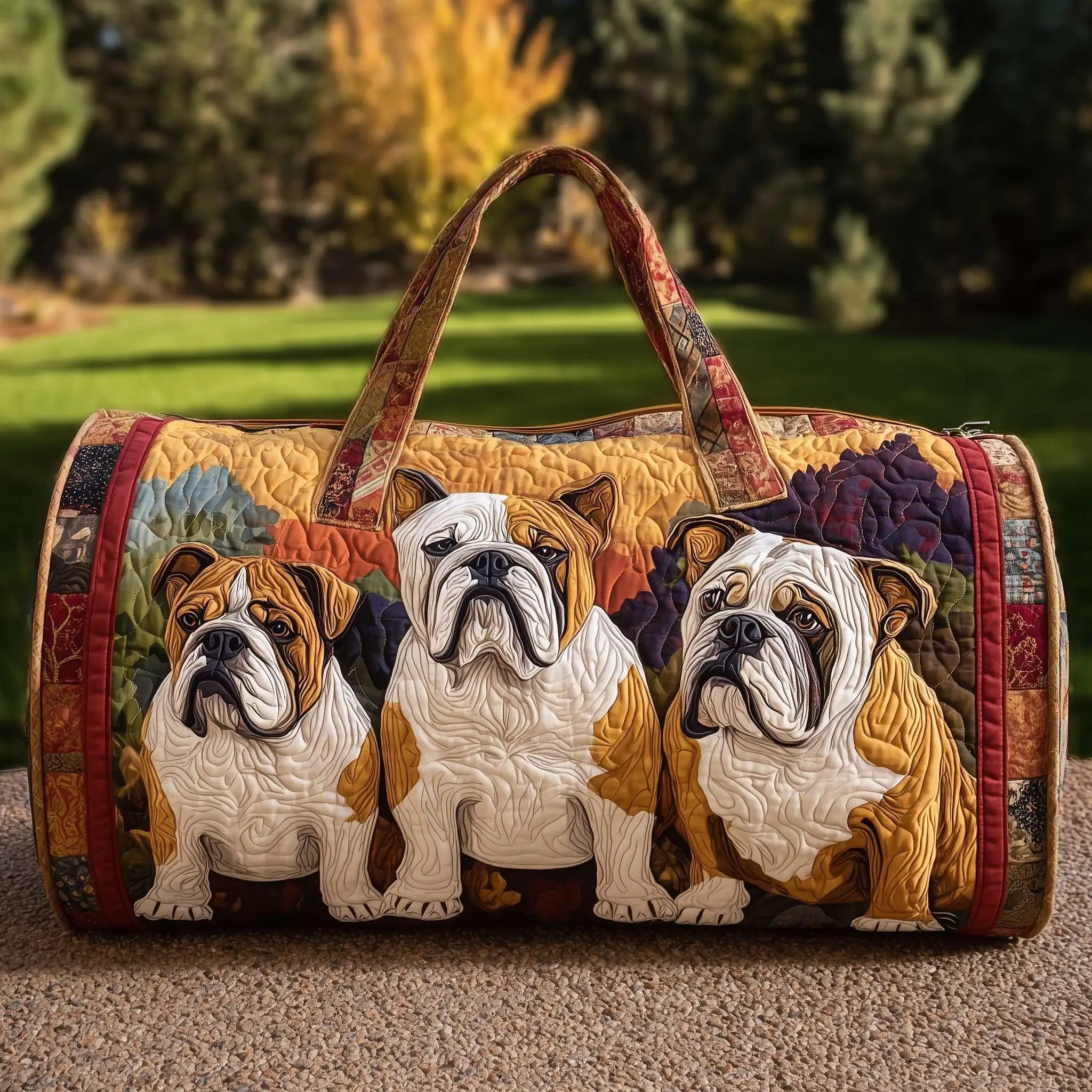 

3D Printed Quilted Bags dog funny Personalized Gifts Bags Handbag Tote Bag Custom Training Travel Bag Beach Hiking Camping