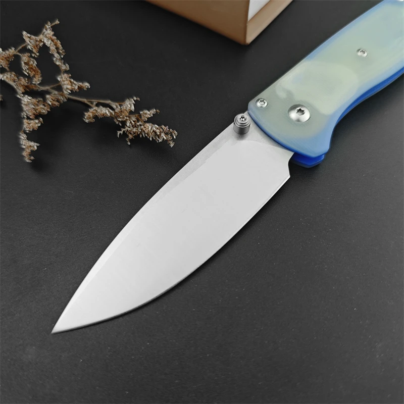 Hot selling 535 high-quality G10 handle hunting 8C13Motor blade outdoor camping folding knife