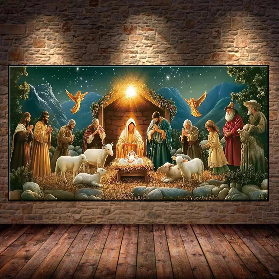 

Набор для алмазной живописи, новая религия, Богоматери Иисуса Христа, вышивка мозаикой 5D, полная дрель, алмазная вышивка крестиком, домашний декор