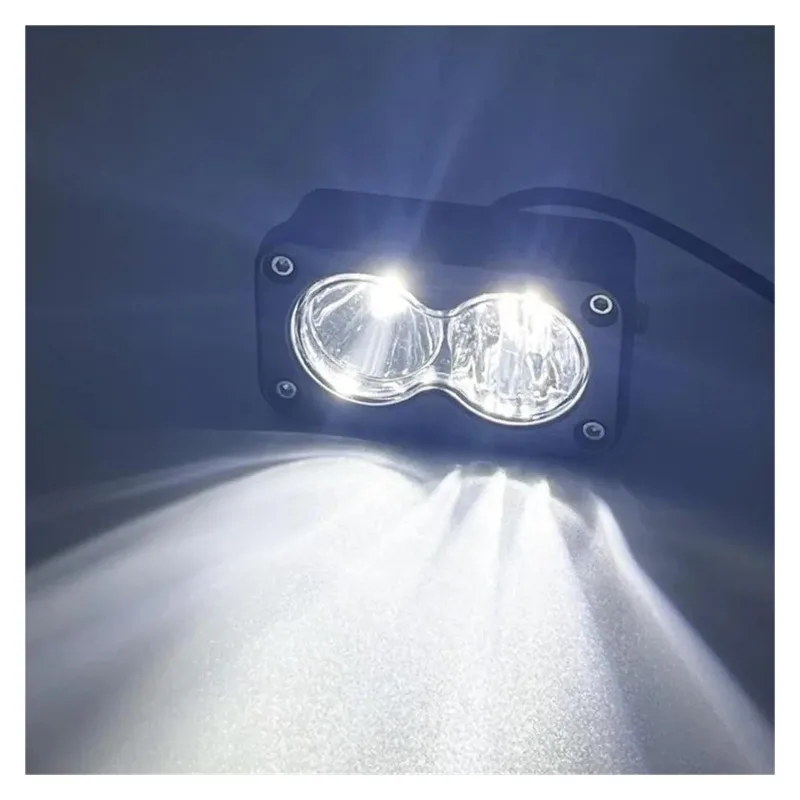 جديد 3 بوصة أبيض أصفر LED القيادة ضوء العمل المصباح وبقعة للدراجات النارية شاحنة بيك اب الطرق الوعرة سقف رف أمتعة مصباح #6