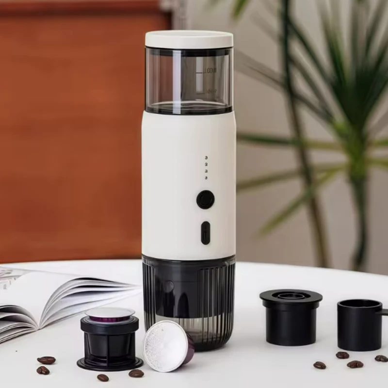 

Heating Portable Coffee Machine Mini Home Automatic Espresso Extraction USB Rechargeable Automatically Heating Espresso Machine