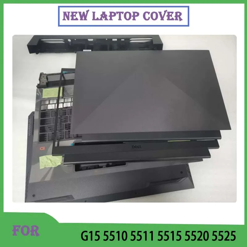 For G15 5510 5511 5515 5520 5525 2020 Notebook LCD Back Cover Front Bezel Hinges Palrest Bottom Case Air Outlet 01FC2R 01HF7C