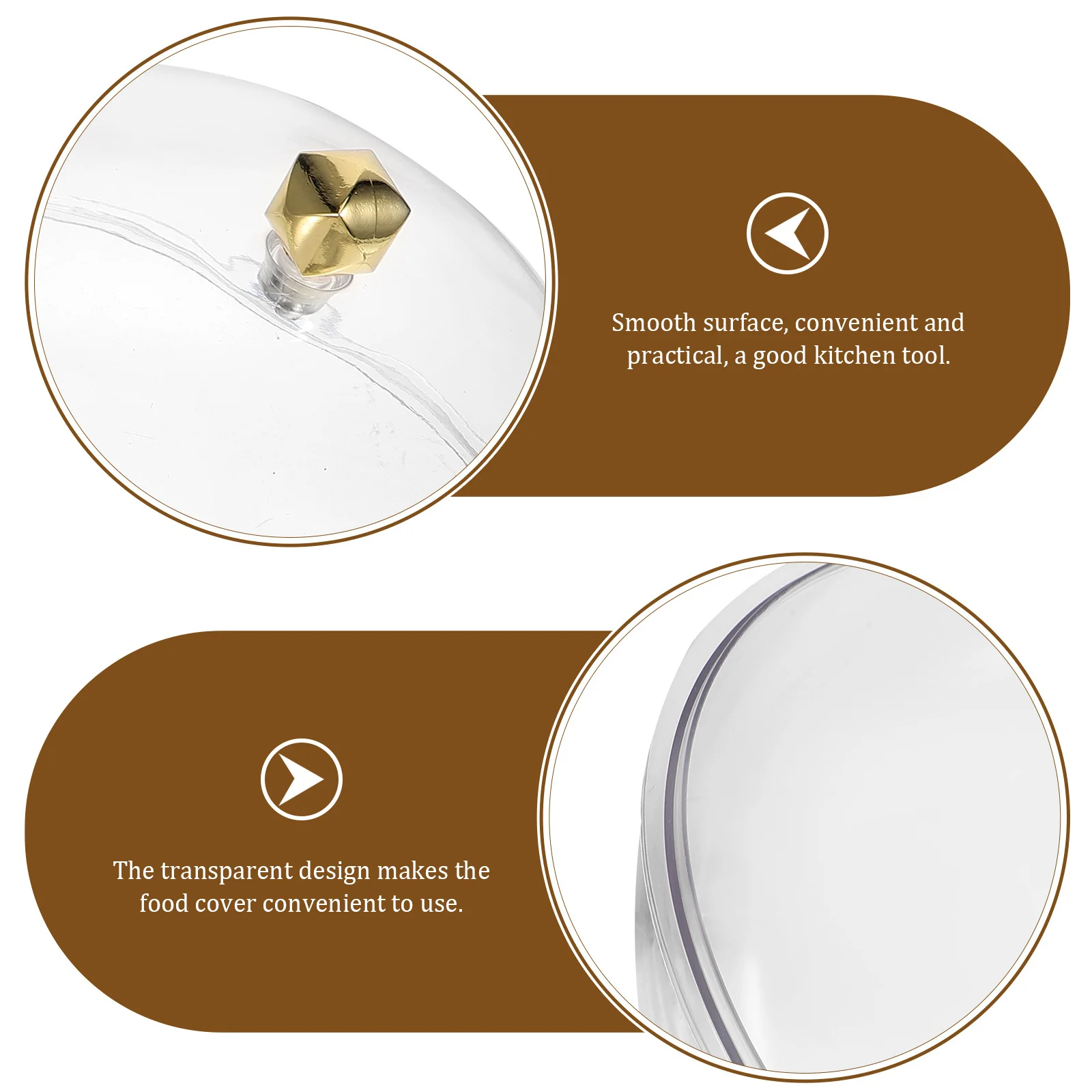 

Clear Food Cover Transparent Cake Dome Dessert Protective Lid for Dining Table Cake Cover Food Covers for Outside