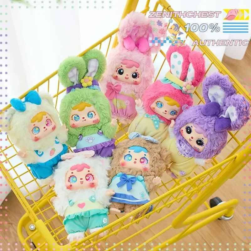 

Аутентичные детские три кролика Сэмюэл, большая семья, виниловая глухая коробка для лица, модная игровая глухая коробка, орнамент, милая игрушка, кукла, подарки