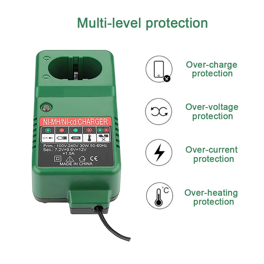 7.2V-18V 1.5A Ni-Cd Ni-MH Rechargeable Battery Charger for Makita 9.6V 12V 14.4V 18V Battery PA09 PA12 PA14 1233 1435 DC1414