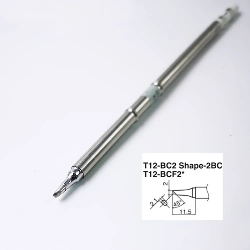 QUICKO-Pontas da cabeça do ferro de solda da substituição, série T12, T12-K, BC2, BC3, JL02, D24, KU, ILS, BL I, FX951, FX-952, T12-942